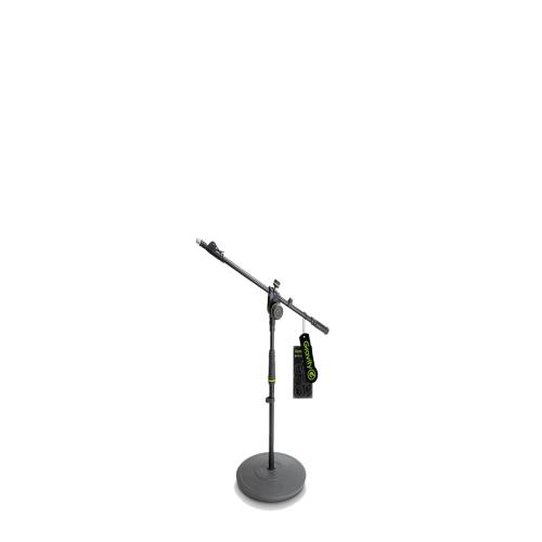 Gravity GMS2221B Heavy Duty Microphone Stand حامل " سناند " لاقط من قرفتي الألمانية قصير بقاعدة دائرية حديدية يزن 3.5 كيلوجرام مناسب للمساجد والمدارس والحفلات 